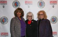 Bernice Sims, Supervisor Judi Bosworth and Dr. Miriam K. Deitsch, Distinguished Teaching Professor, Sociology and Anthropology, and Director of the Social Science Research Institute, Center for Social Justice, Center for Civic Engagement and service, Center for Information in the public interest Farmingdale University.
